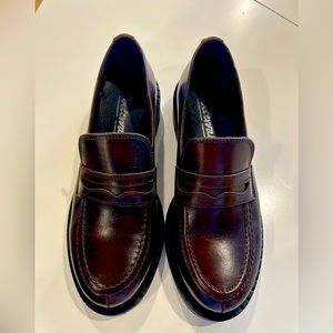 L’intervalle Chunky Brown Loafers - Barker Brown Leather